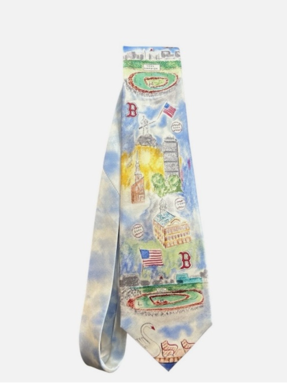 Stonehenge Silk Boston Red Sox Baseball 2004 Champions Men’s Necktie Fathers Day